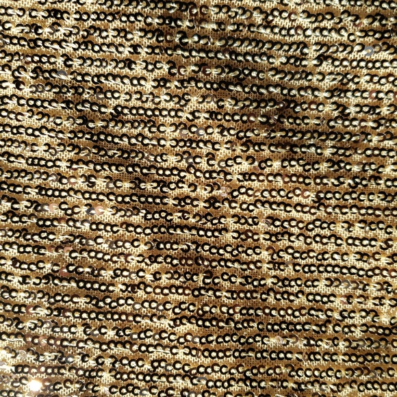 Free People Gold Rush Gold Sequin Long Sleeve NWT Small - Picture 7 of 11